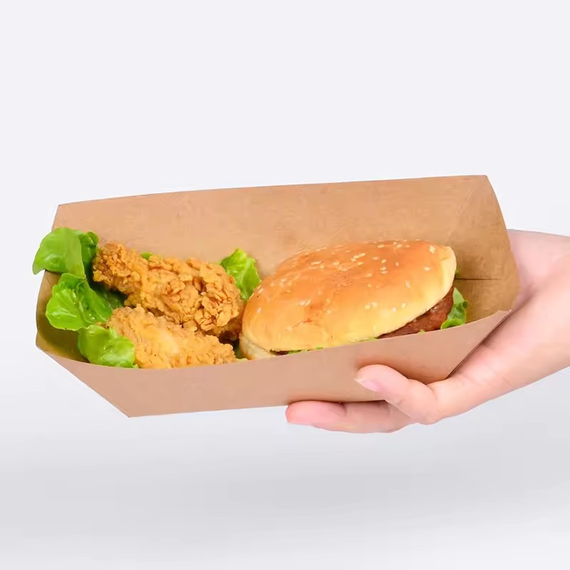 pe coated kraft board paper tray